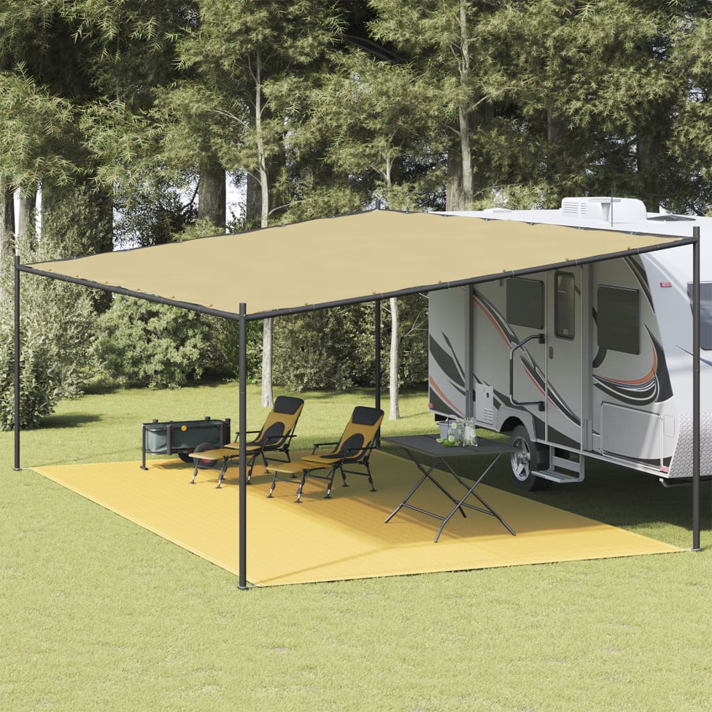 Tapete de campismo para tenda 400x600 cm bege