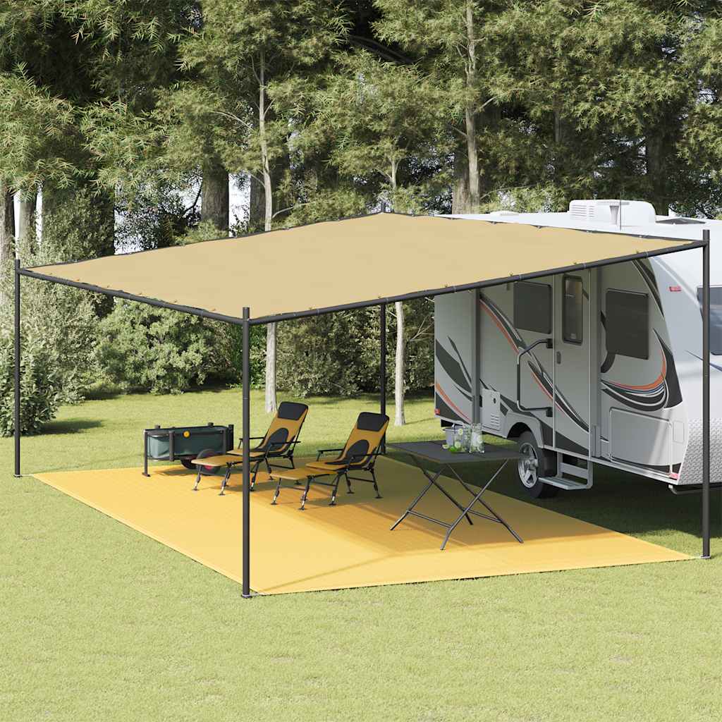 vidaXL Covor pentru cort, bej, 400x700 cm