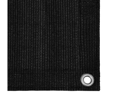 vidaXL Palapinės kilimėlis, juodos spalvos, 200x200cm