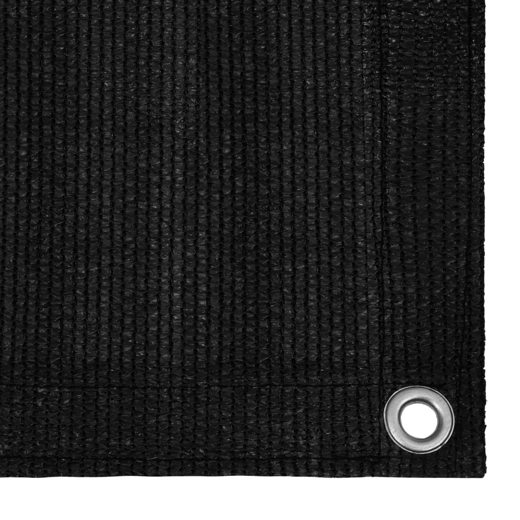 Covor pentru cort, negru, 250×250 cm