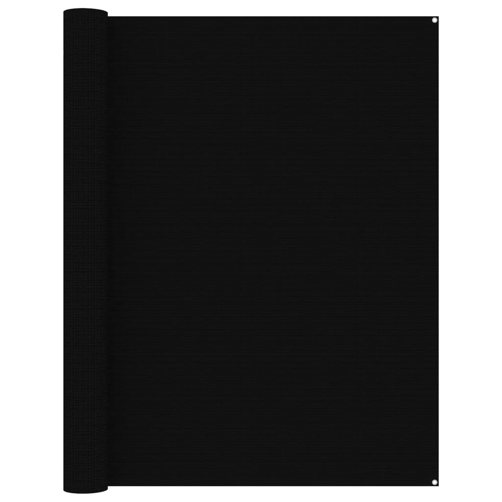 vidaXL Tapis de tente 250x400 cm Noir