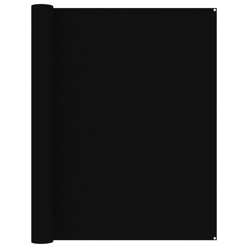 vidaXL Covor pentru cort, negru, 250×400 cm vidaXL