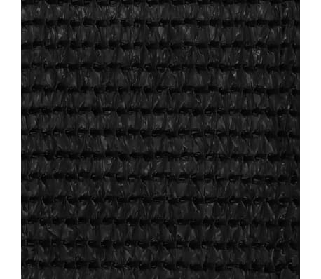 vidaXL Tapis de tente 400x800 cm Noir PEHD