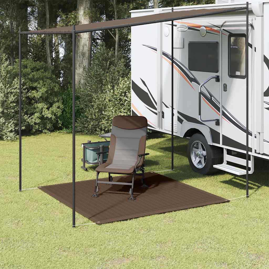 vidaXL Zeltteppich 250x250 cm Braun