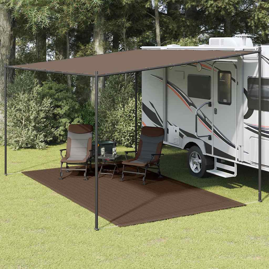 vidaXL Teltteppe 250x450 cm brun