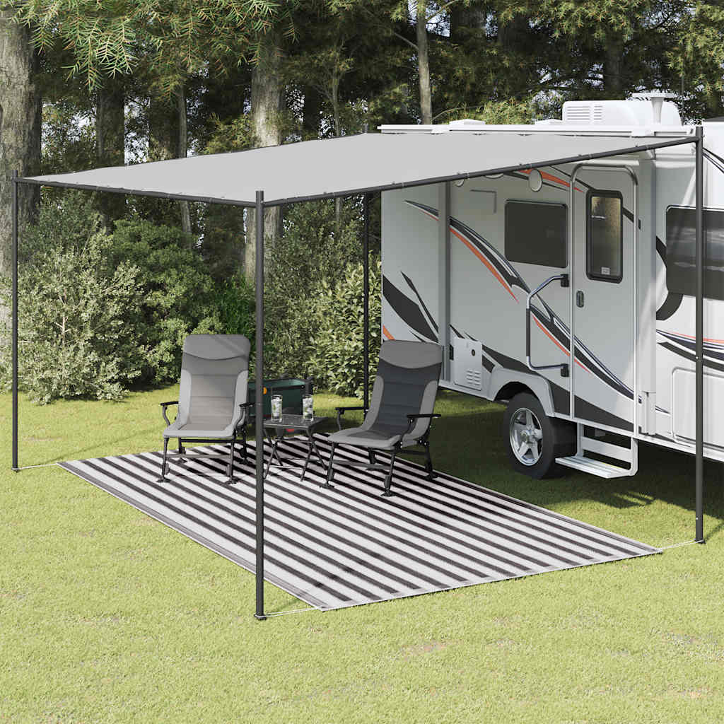 vidaXL Teltteppe 250x450 cm antrasitt og hvit