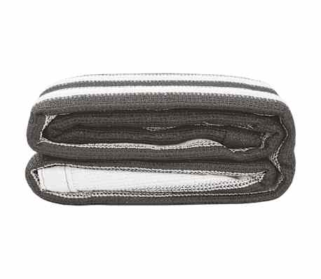 vidaXL Zeltteppich Anthrazit und Wei&szlig; 400x500 cm HDPE