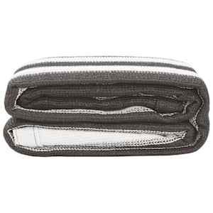 vidaXL antracitsz&uuml;rke &eacute;s feh&eacute;r HDPE s&aacute;torszőnyeg 400x800 cm