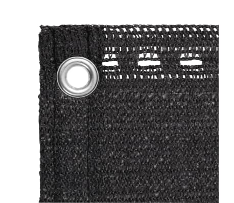 vidaXL Balkongskjerm antrasitt 90x500 cm HDPE