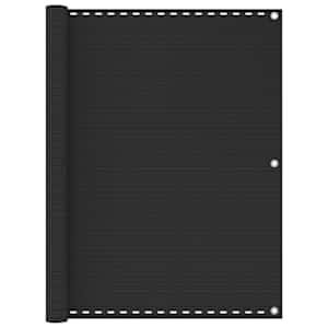 Balkonsko platno antracitno 120x400 cm HDPE