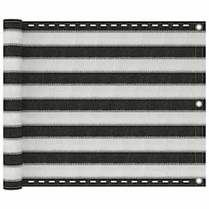 Balkonsko platno HDPE 75x500 cm antracitno in belo