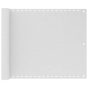 Balkonsko platno belo 75x300 cm HDPE