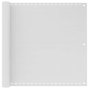 Balkonsko platno belo 90x300 cm HDPE
