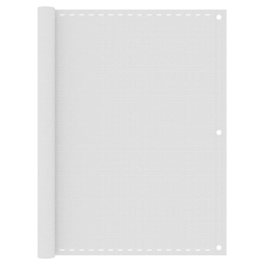 vidaXL Balkonová zástěna bílá 120 x 400 cm HDPE