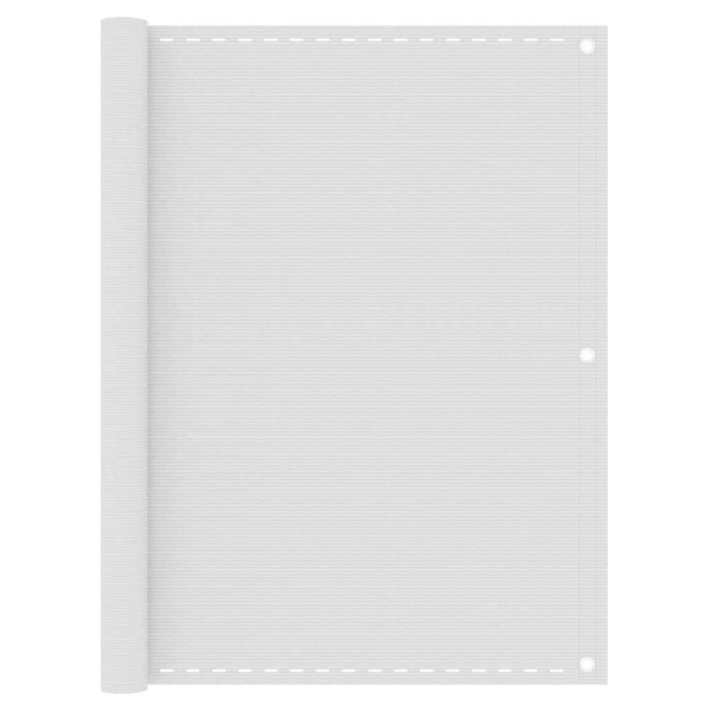 vidaXL Balkon-Sichtschutz Weiß 120x600 cm HDPE