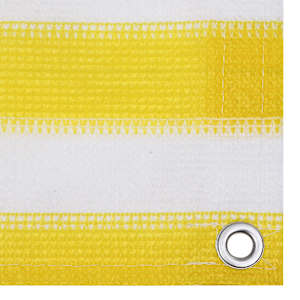 Balkonová zástěna žluto-bílá 120 x 500 cm HDPE - obrázek 3