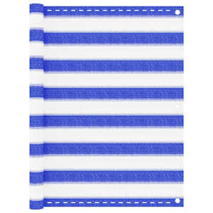 Balkonsko platno modro in belo 90x400 cm HDPE
