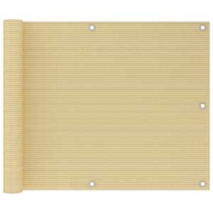 Balkonsko platno bež 75x300 cm HDPE