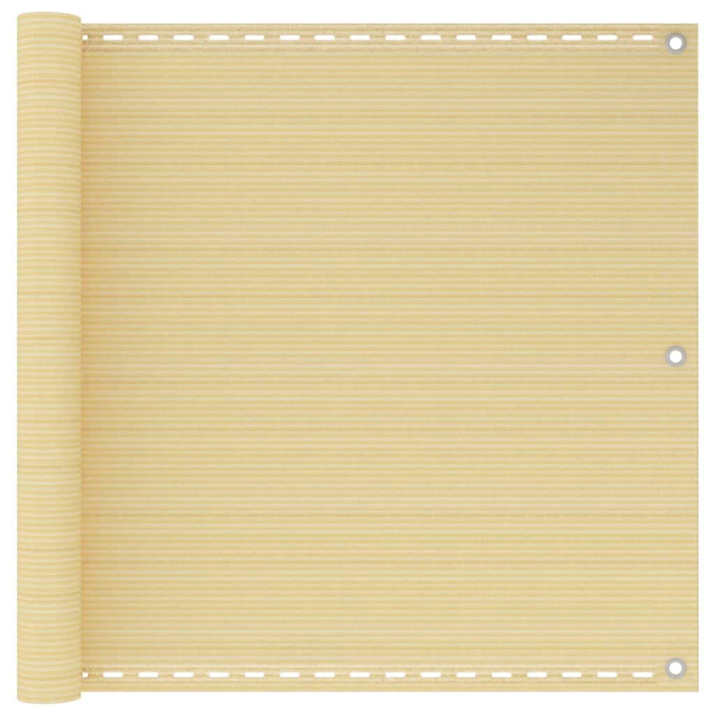 vidaXL Balkonová zástěna béžová 90 x 300 cm HDPE