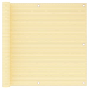 Balkonsko platno bež 90x600 cm HDPE
