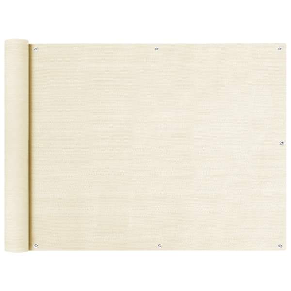 vidaXL r&otilde;dusirm, kreemjas, 90 x 300 cm, HDPE