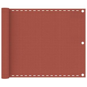 Balkonsko platno terakota 75x400 cm HDPE