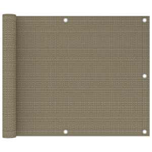 Balkonsko platno taupe 75x500 cm HDPE