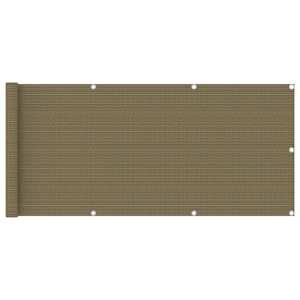 Balkonsko platno taupe 75x600 cm HDPE