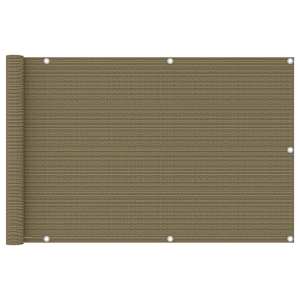 Balkonsko platno taupe 90x400 cm HDPE