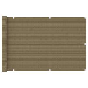Balkonsko platno taupe 90x600 cm HDPE