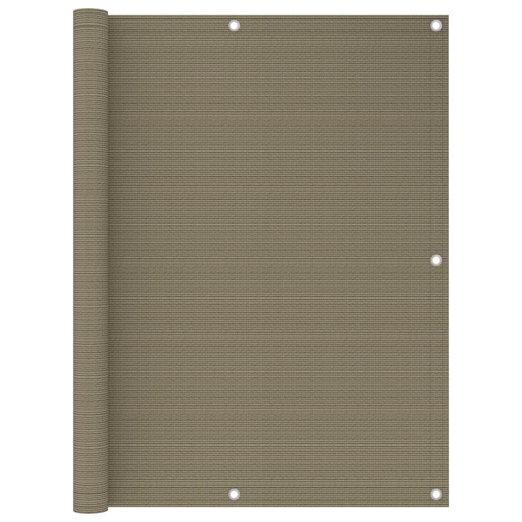 vidaXL Paravan pentru balcon, gri taupe, 120x300 cm, HDPE