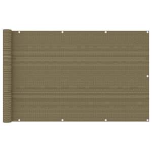 Balkonsko platno taupe 120x400 cm HDPE