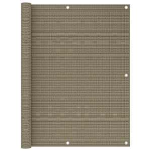 Balkonsko platno taupe 120x500 cm HDPE