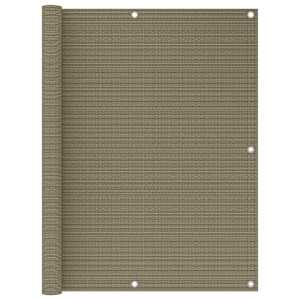 Balkonsko platno taupe 120x600 cm HDPE