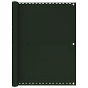 Balkonsko platno temno zeleno 120x400 cm HDPE