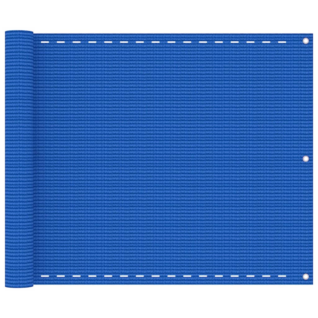 vidaXL Paravan pentru balcon, albastru, 75x400 cm, HDPE