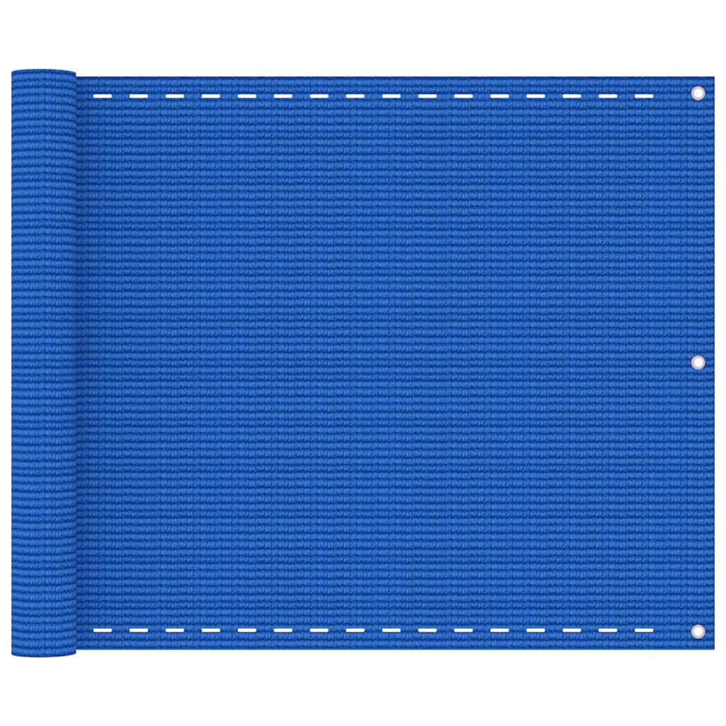 vidaXL altanafskærmning 75x600 cm HDPE blå