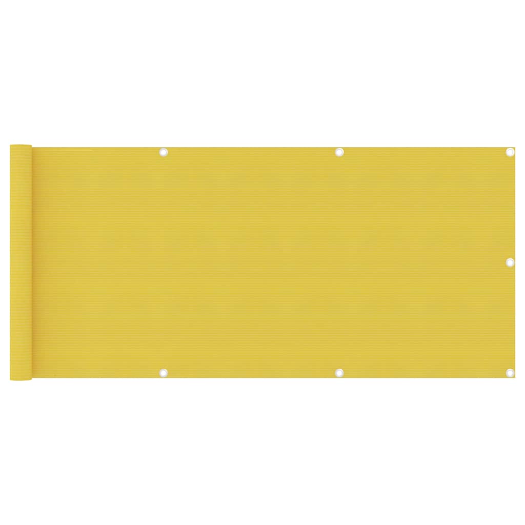 vidaXL altanafskærmning 75x300 cm HDPE gul