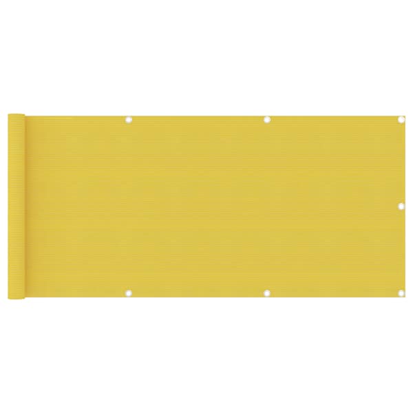 vidaXL r&otilde;dusirm, kollane, 75 x 400 cm, HDPE