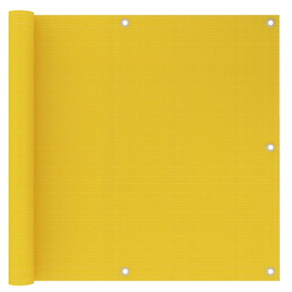 vidaXL altanafskærmning 90x300 cm HDPE gul
