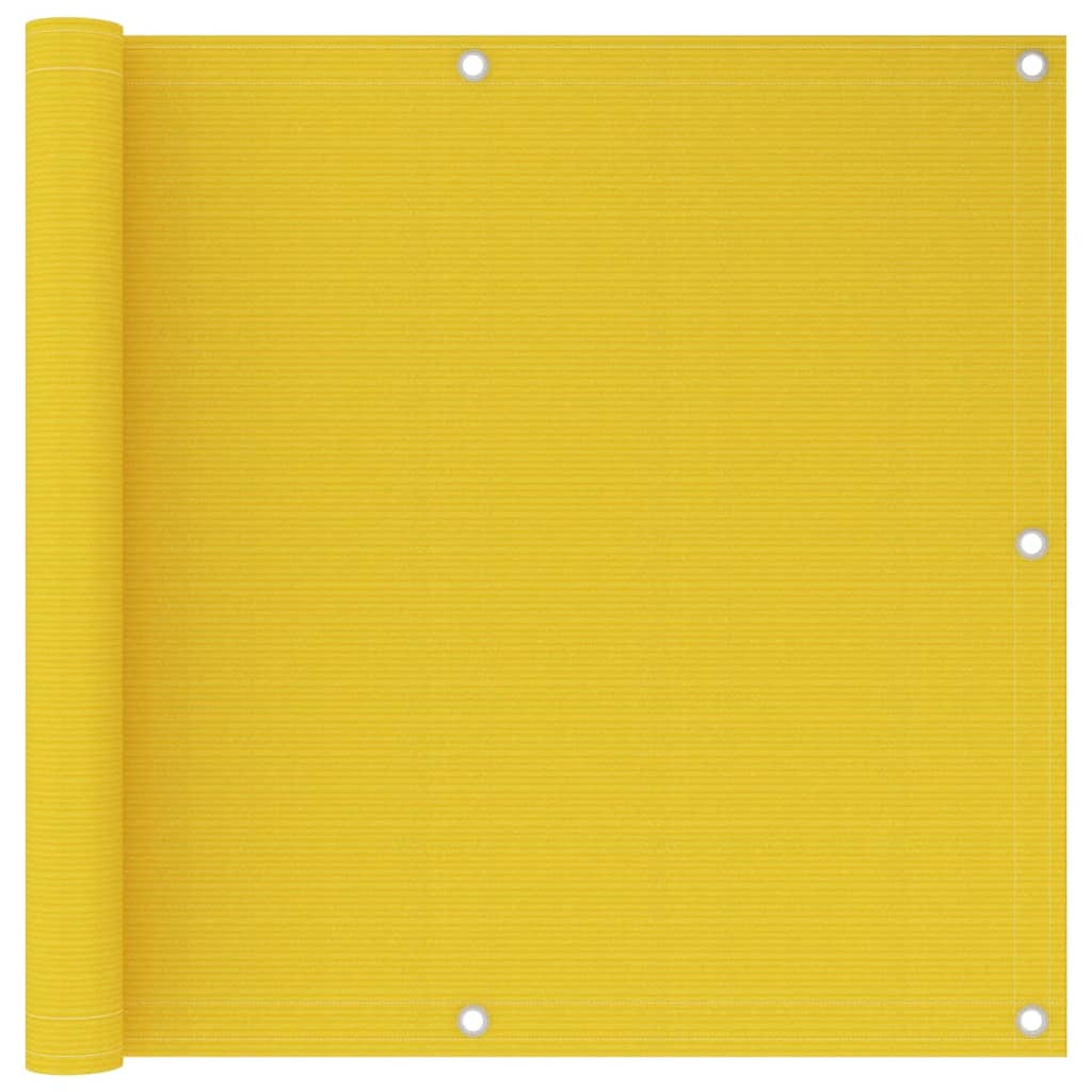 Petrashop  Balkonová zástěna žlutá 90 x 600 cm HDPE