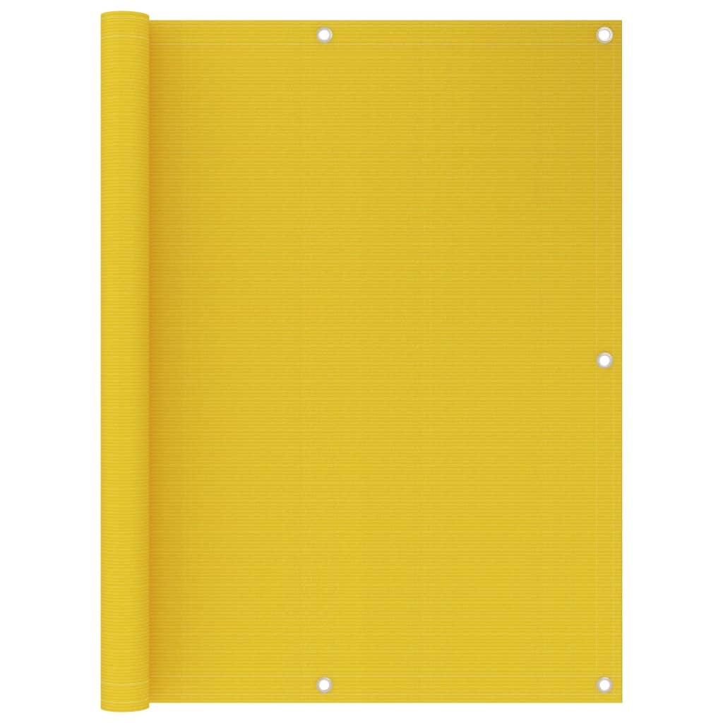Petrashop  Balkónová zástěna žlutá 120 x 400 cm HDPE
