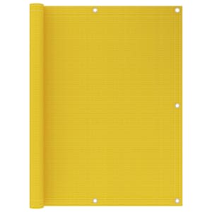 Balkónová zástěna žlutá 120 x 400 cm HDPE - obrázek 1