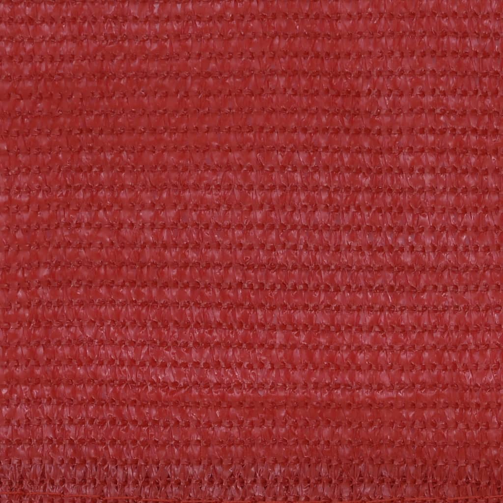 Paravan pentru balcon, roșu, 75×400 cm, HDPE
