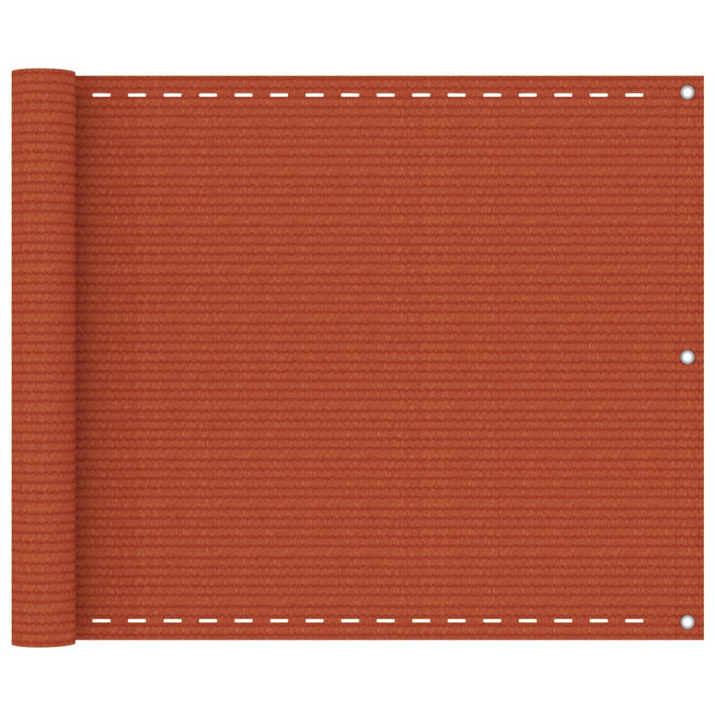 vidaXL Balkon-Sichtschutz Orange 75x300 cm HDPE