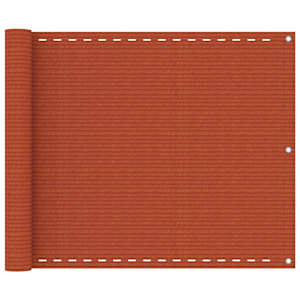 Balkonsko platno oranžno 75x300 cm HDPE