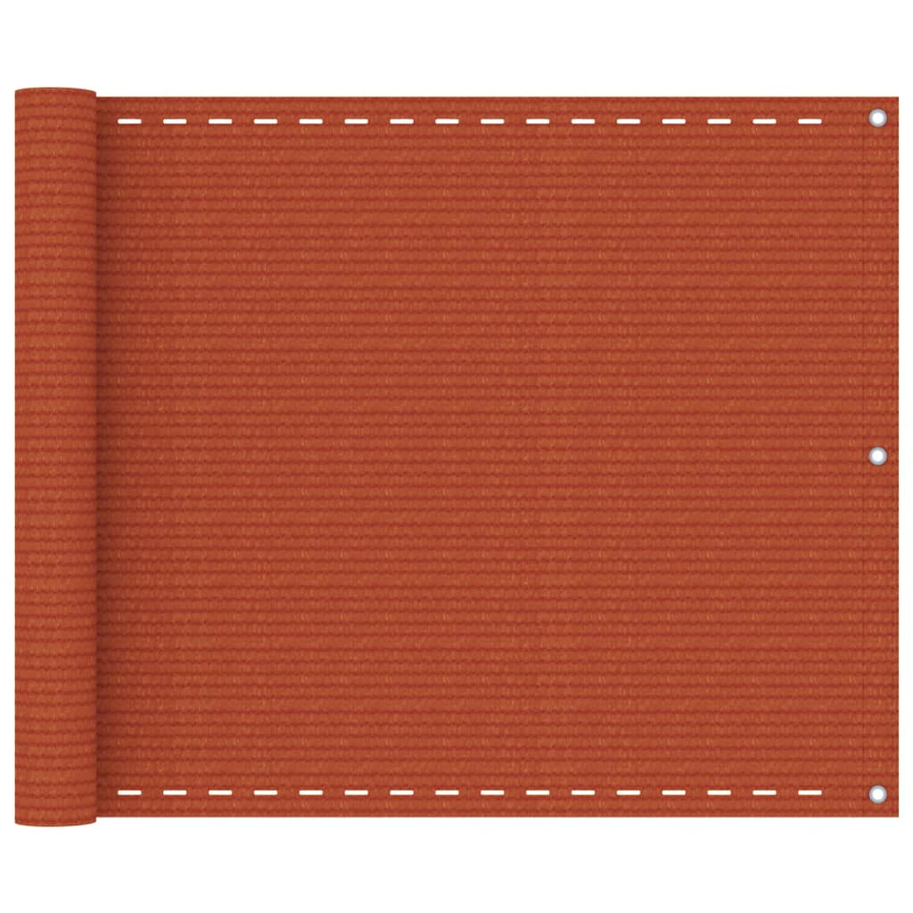 vidaXL altanafskærmning 75x400 cm HDPE orange