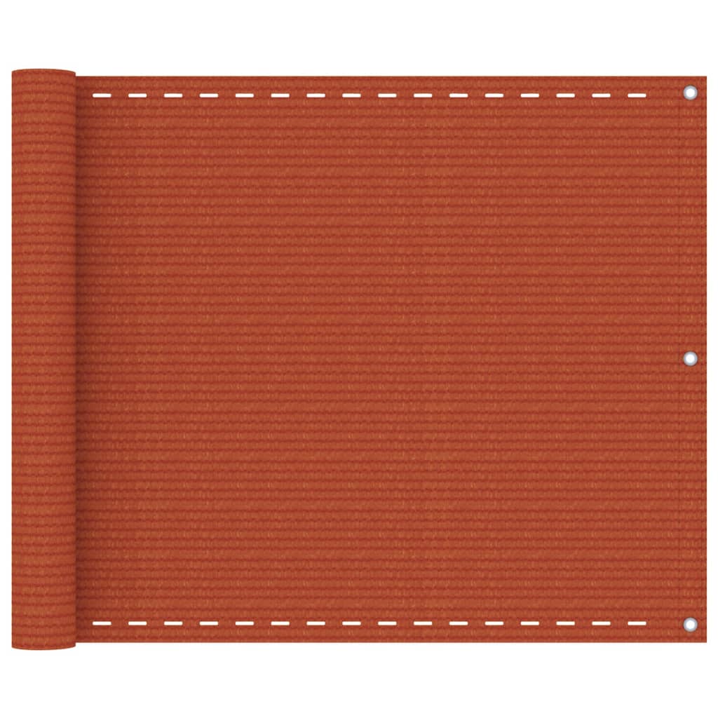 Balkon-Sichtschutz Orange 75x500 cm HDPE