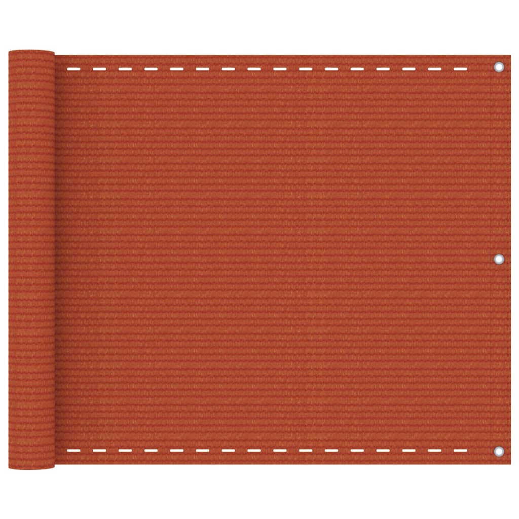 Écran de balcon Orange 75x500 cm PEHD