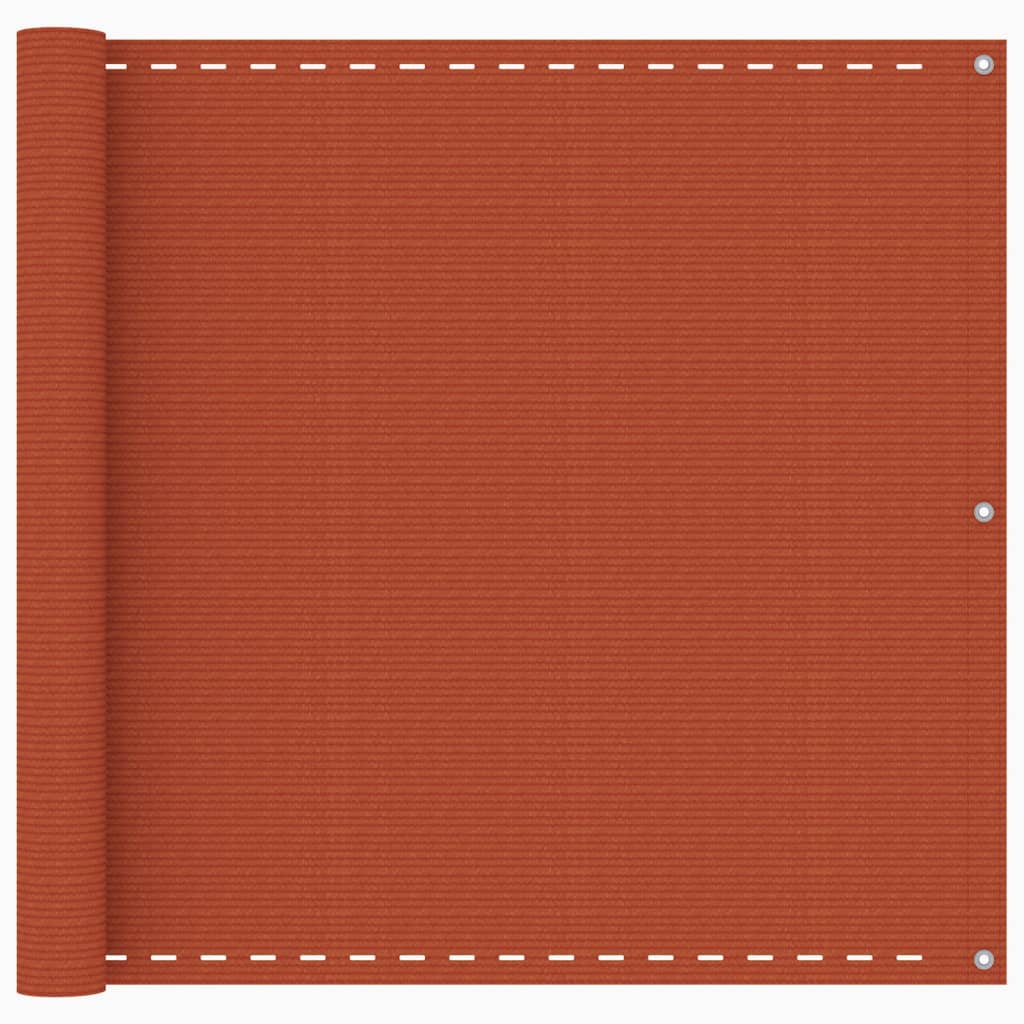 vidaXL altanafskærmning 90x500 cm HDPE orange